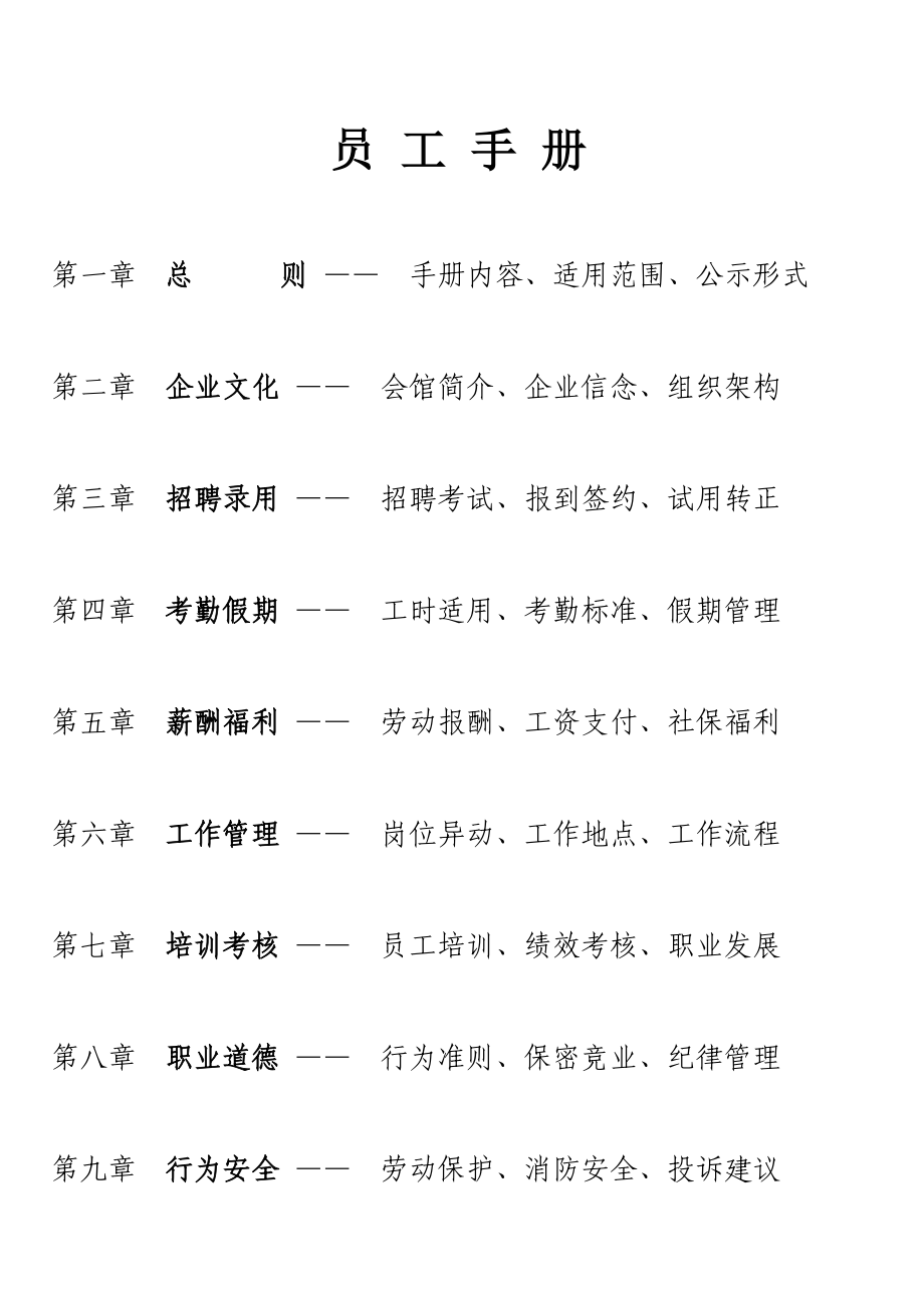 某瑜伽逸馆员工手册.doc_第1页