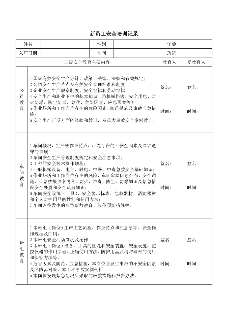 新员工安全培训记录.doc_第2页