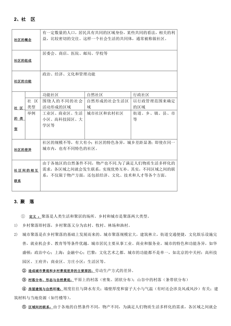 新人教版七年级上社会知识点大全(完美打印版)讲解.doc_第2页