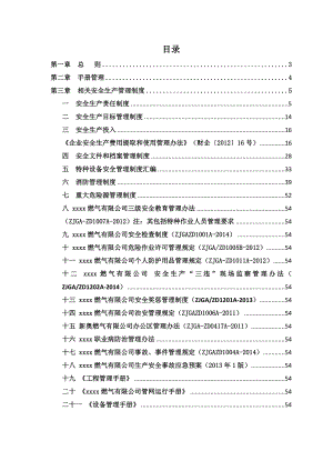 最新燃气公司生产安全标准化手册.doc