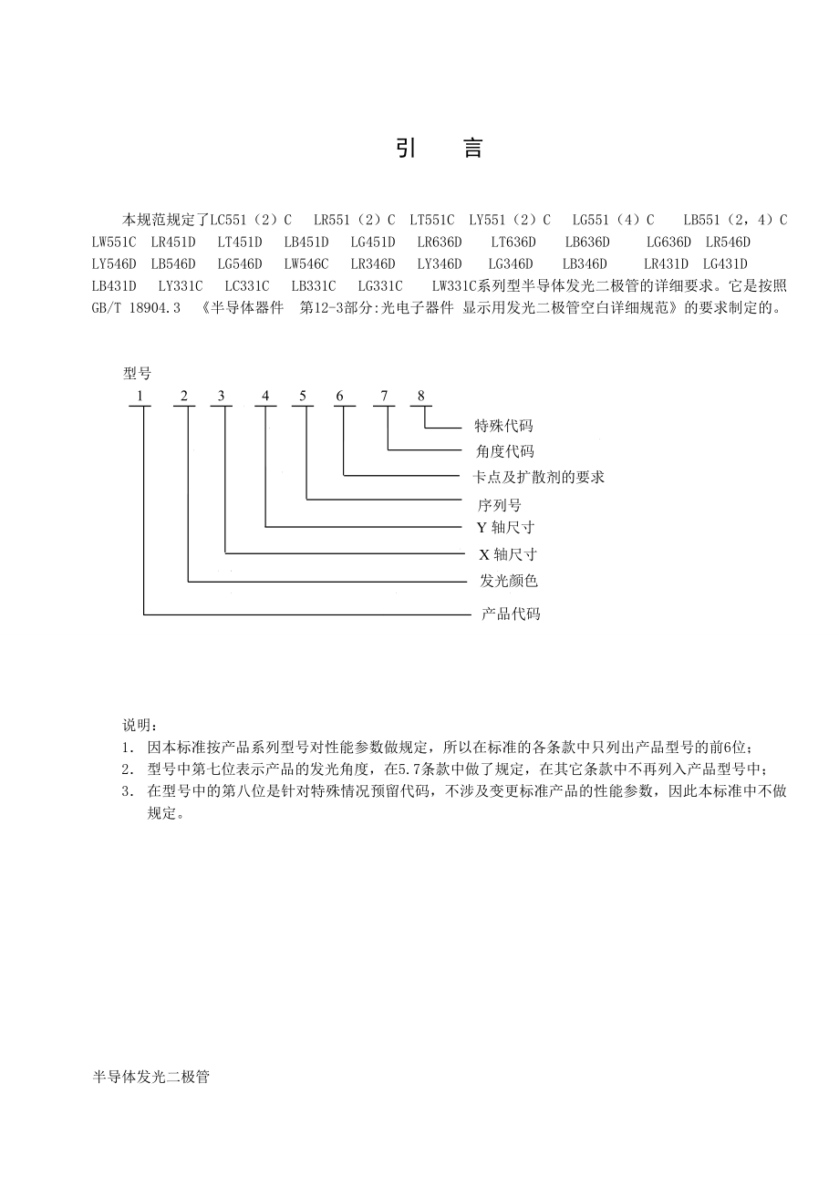 行业资料电子电信→XX光电股份有限公司企业标准半导体发光二极管（DOC 19页）.doc_第3页