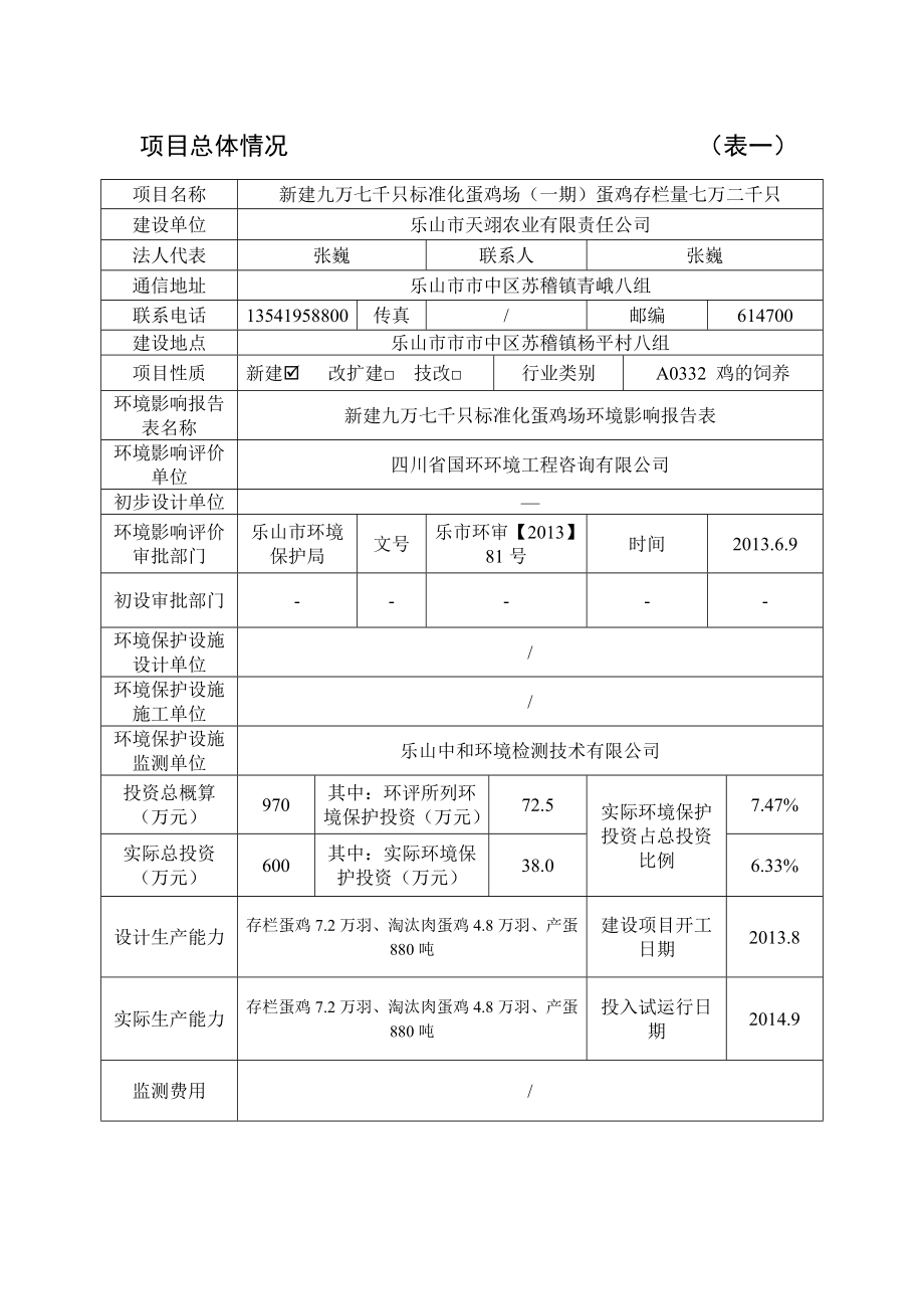 环境影响评价报告公示：新建九万七千只标准化蛋鸡场一蛋鸡环评报告.doc_第3页