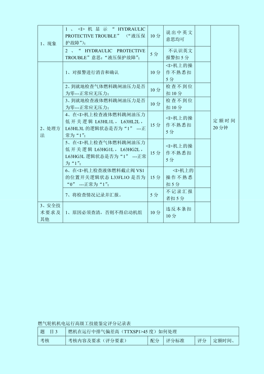 燃气轮机机电运行高级工技能鉴定实际题库.doc_第3页