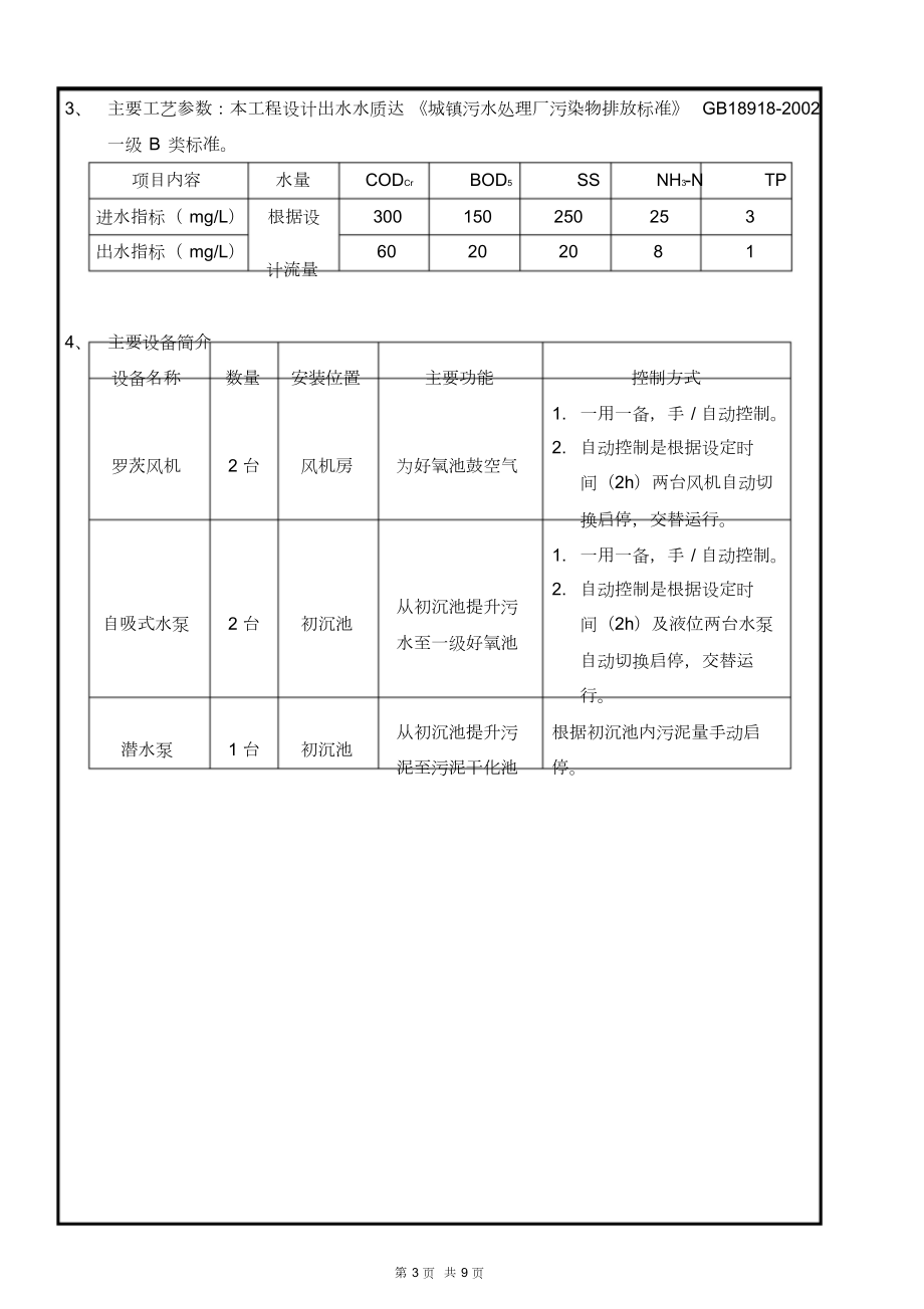 污水处理厂运行手册.doc_第3页