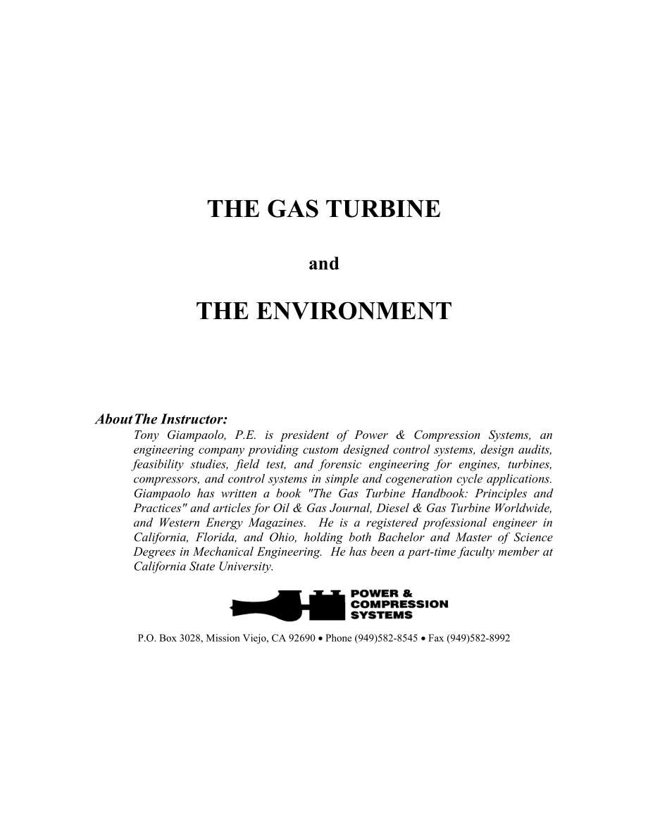 THE GAS TURBINEPower Compression.doc_第1页