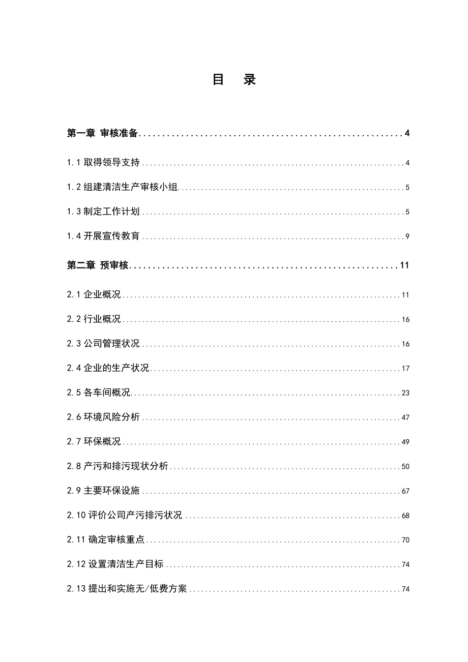 某市印染纺织公司清洁生产审核报告全文.doc_第1页