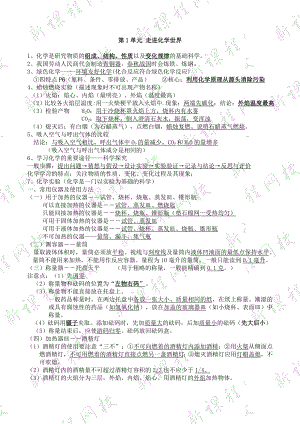 最新人教版初中化学知识点总结(完整版).doc