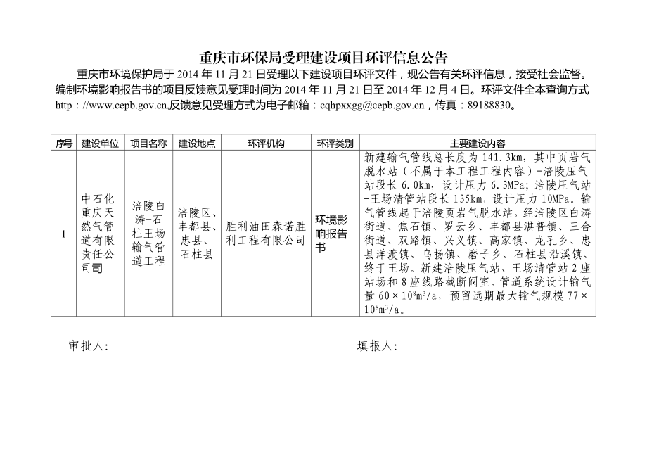 涪陵白涛石柱王场输气管道.doc_第1页