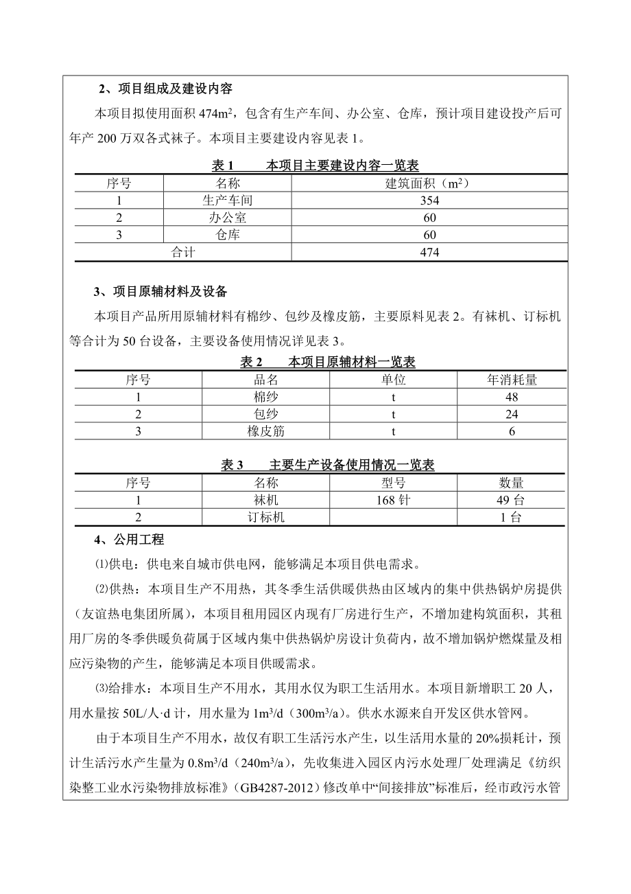 环境影响评价报告公示：鸿鸣纺织建设环评报告.doc_第2页