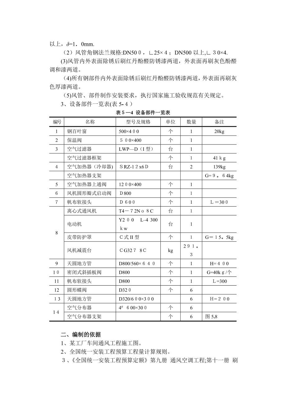 某通风空调工程施工图预算编制实例.doc_第2页