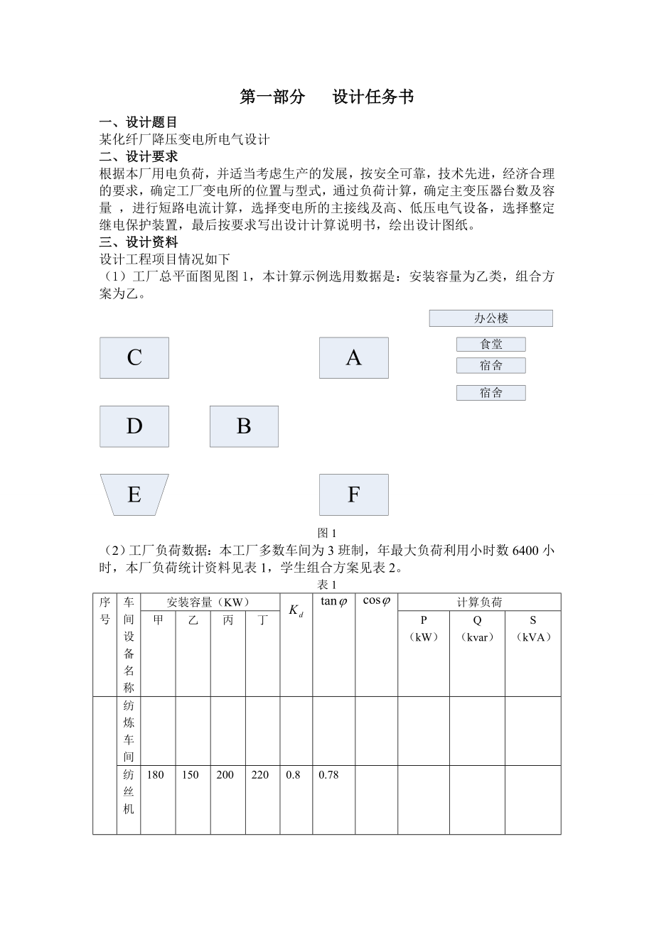 某化纤厂降压变电所电气设计.doc_第2页