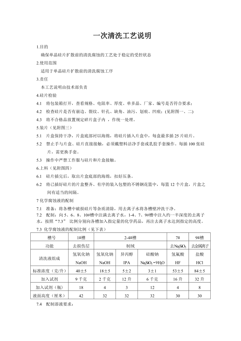 单晶硅片工艺流程技术文件.doc_第1页