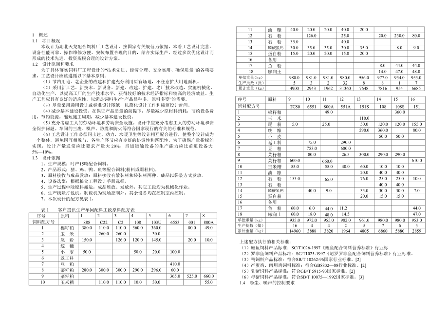 湖北省天龙饲料厂工艺设计说明书.doc_第2页