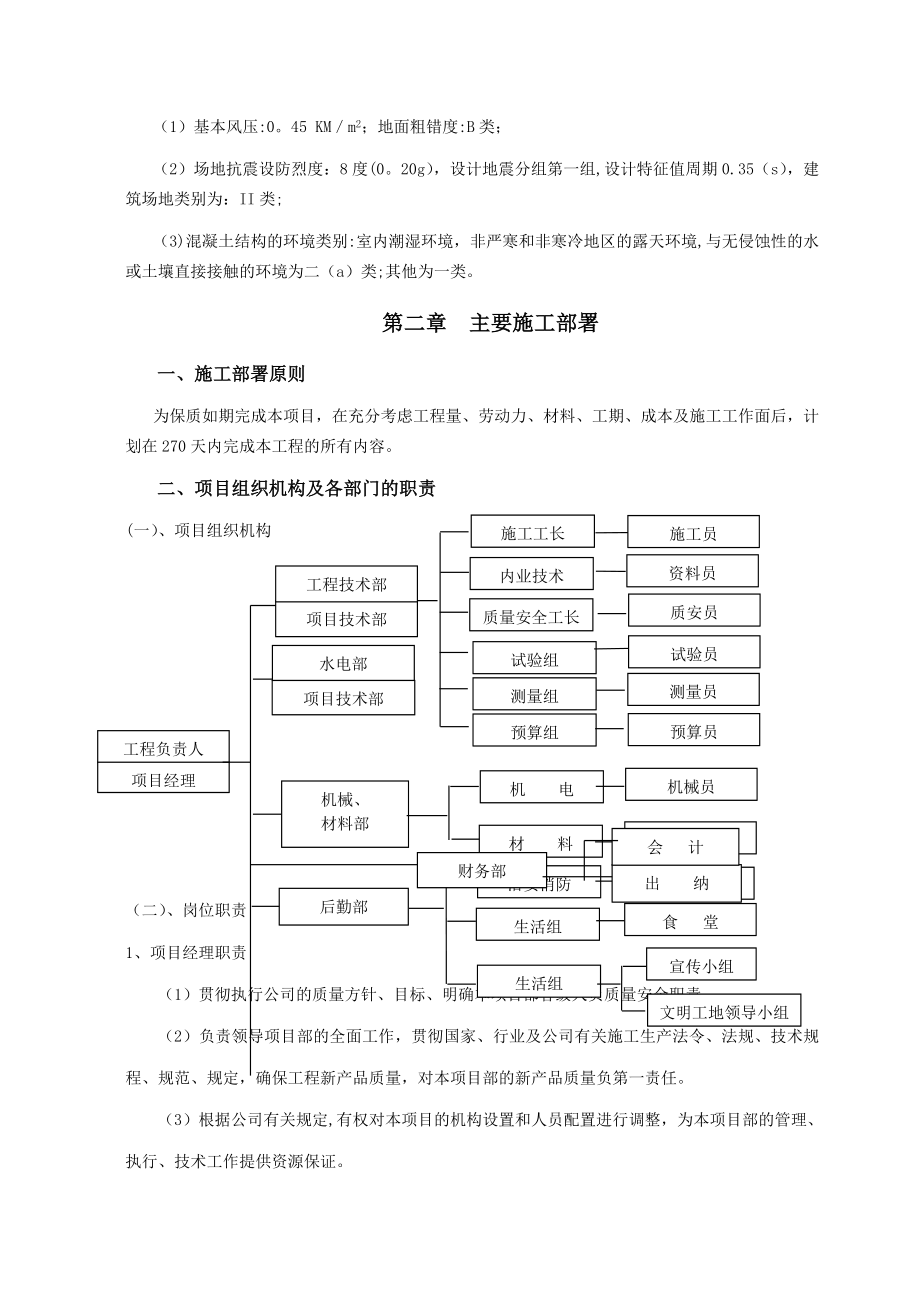 某校(食堂)施工组织设计.doc_第2页