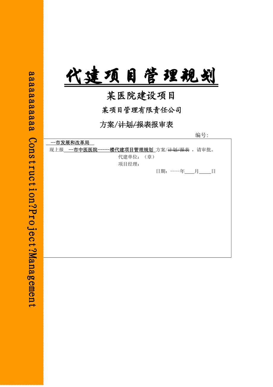 某工程项目管理规划.docx_第1页