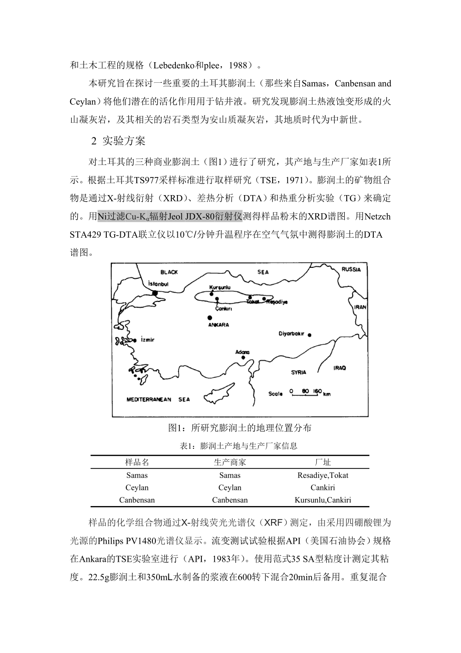 活化一些土耳其膨润土去改善钻井液性能.doc_第2页