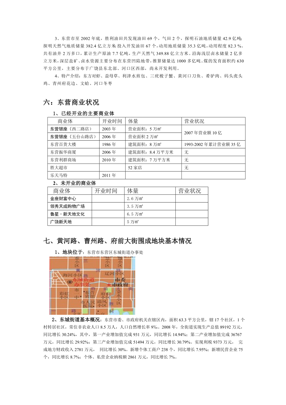 东营东城区黄河路曹州路府前大街初步市调报告.doc_第3页