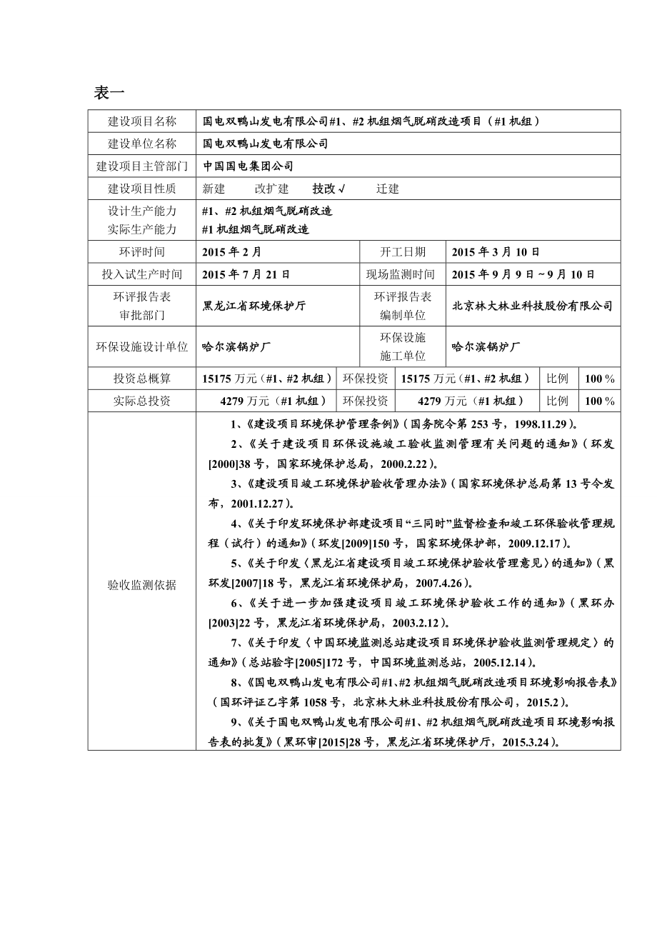 国电双鸭山发电有限公司#1、#2机组烟气脱硝改造项目（#1机组）.doc_第3页