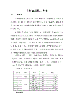 沙颍河主桥索塔施工方案.doc