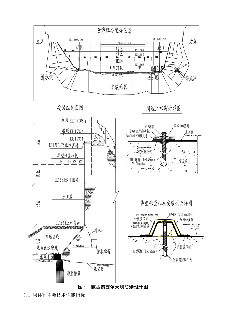 RCC大坝坝体防渗新技术——蒙古泰西尔大坝坝体防渗设计与施工.doc_第3页