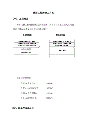 路面工程的施工方案.docx