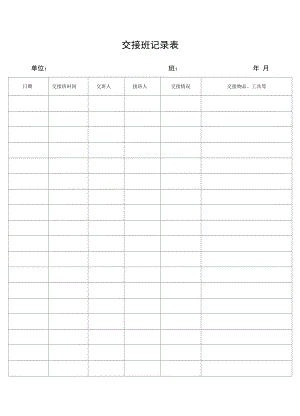 物业管理工程部全套表格模板.docx