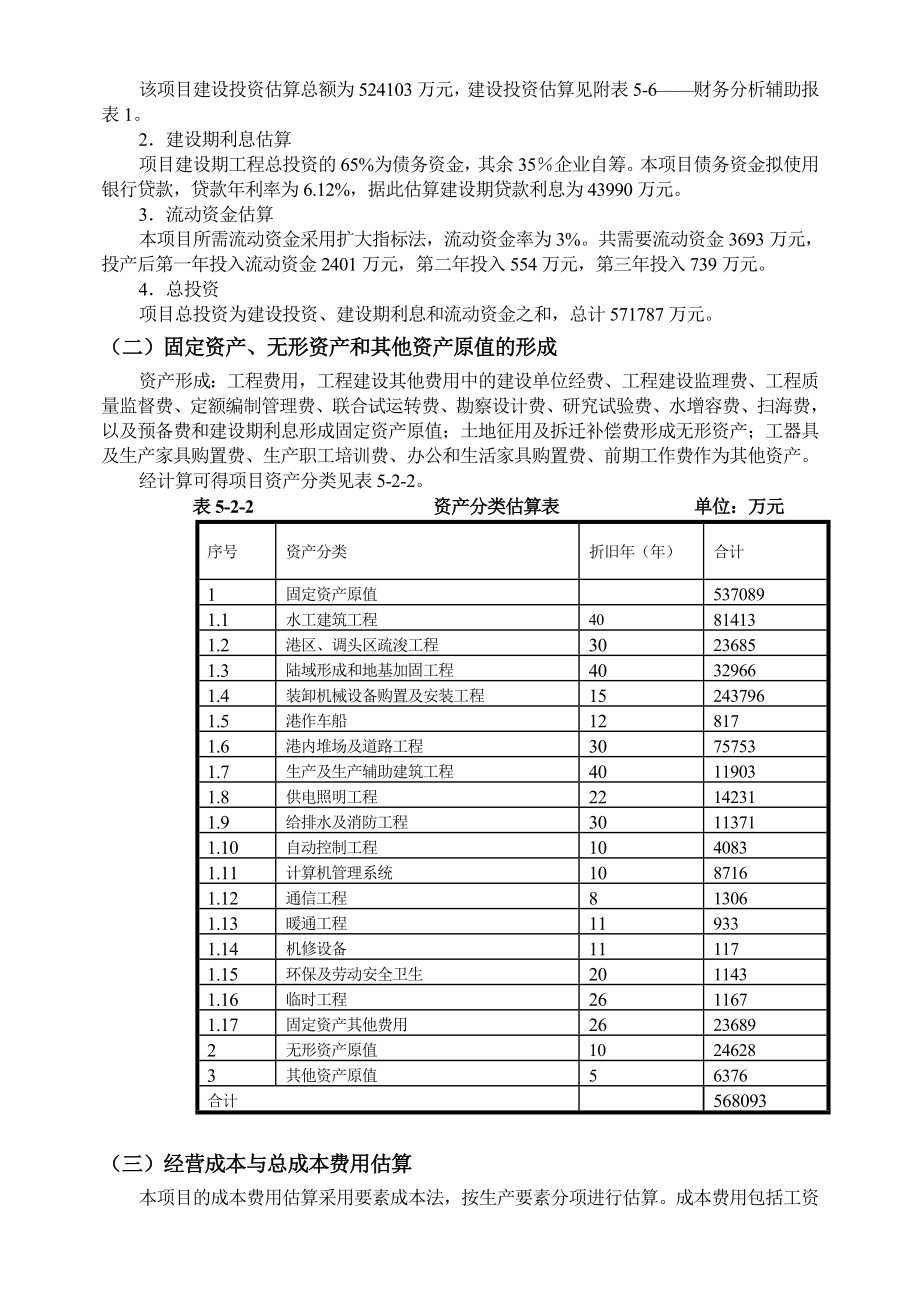 港口项目投资效益分析.doc_第2页