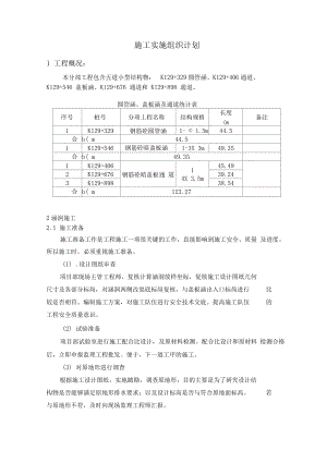 盖板涵施工组织设计.docx