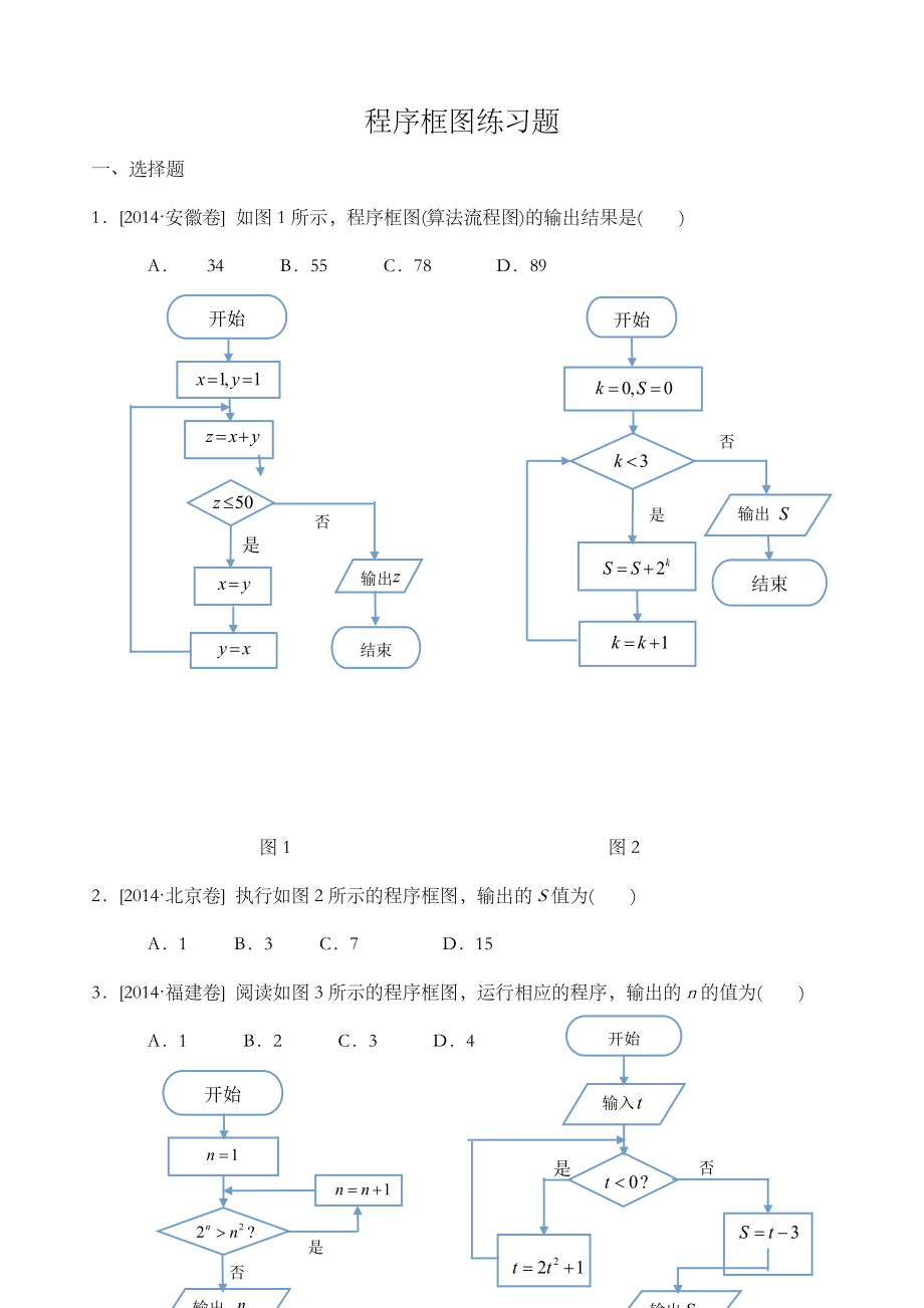 程序框图练习题.doc_第1页