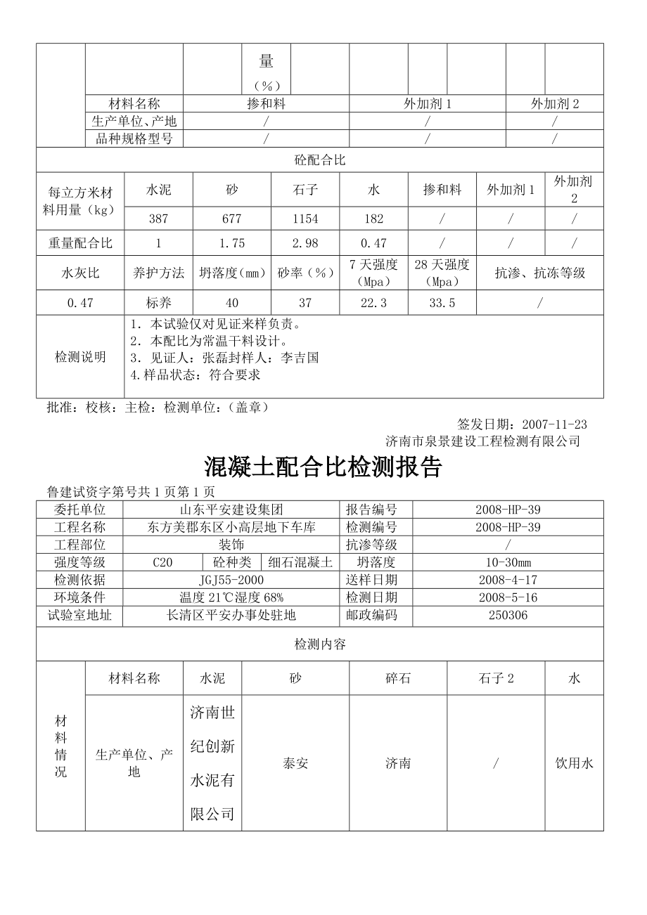 混凝土配合比检测报告.doc_第3页