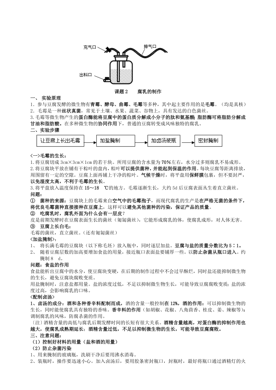 生物人教版-人教版选修1知识点背记清.doc_第2页