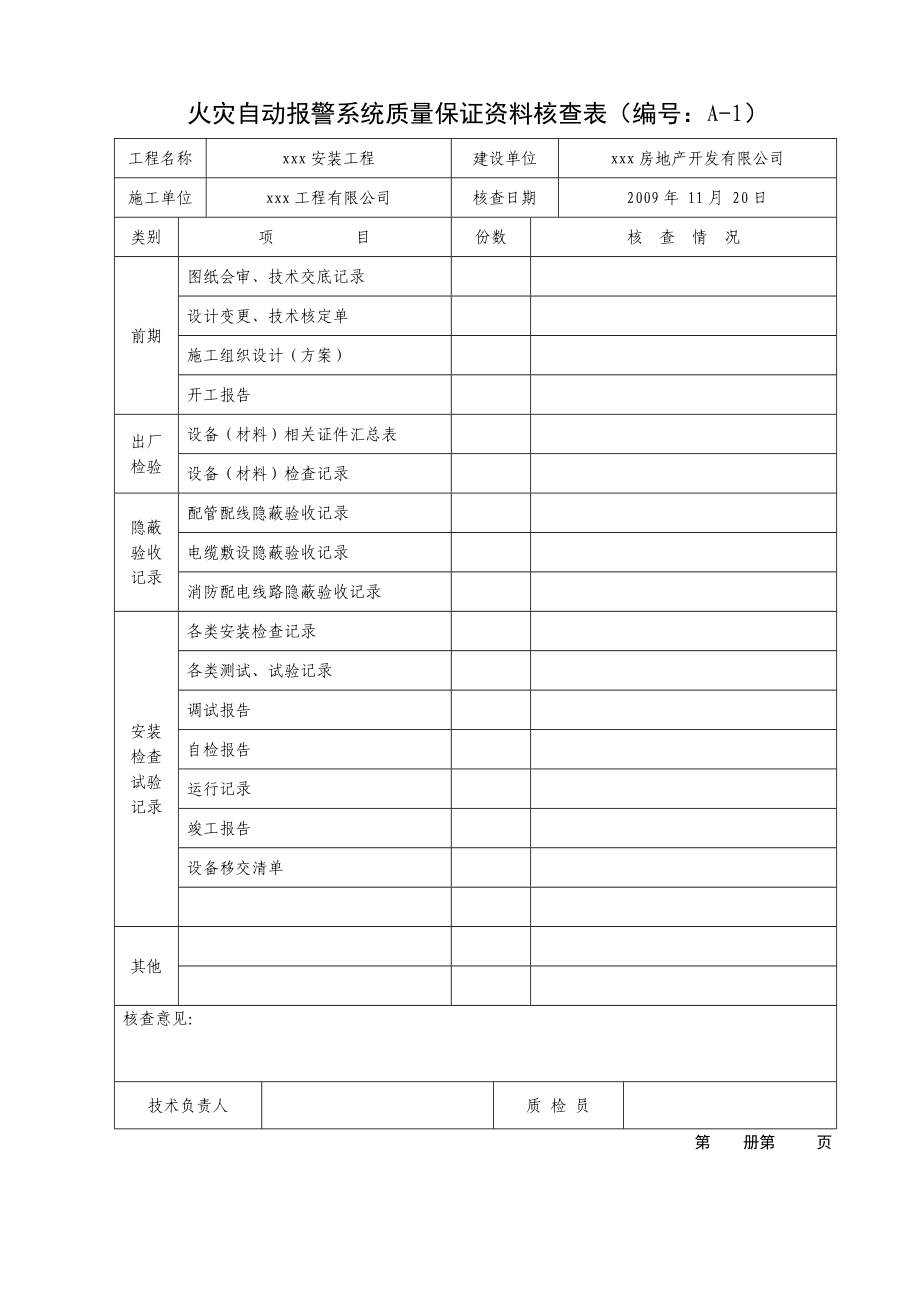 火灾自动报警系统竣工资料.doc_第3页