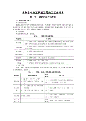 水利水电施工钢筋工程施工工艺技术.doc