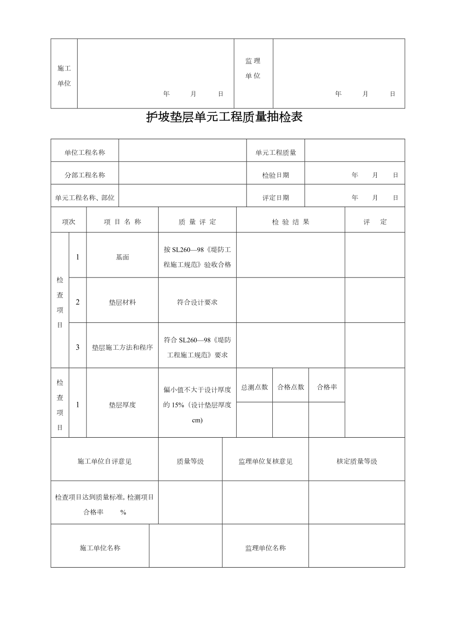 水利水电工程质量抽检表(监理).doc_第2页