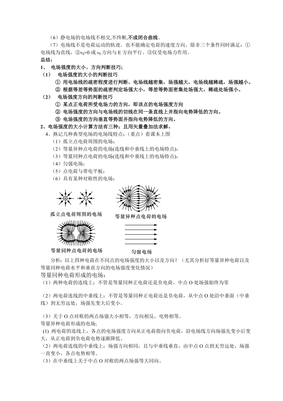 电场强度知识点总结.doc_第2页