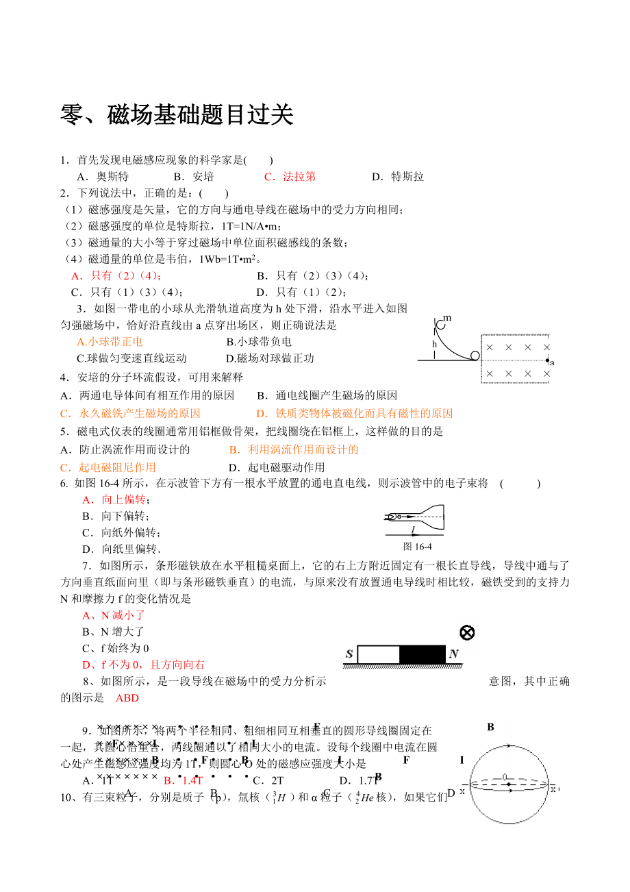 洛伦兹力作用下体运动题型分类.doc_第2页