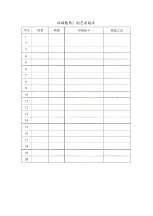 学校核酸检测信息采集表样本.docx