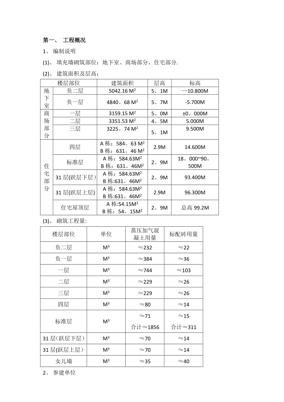 蒸汽加压混凝土砌块填充墙专项施工方案.doc_第3页