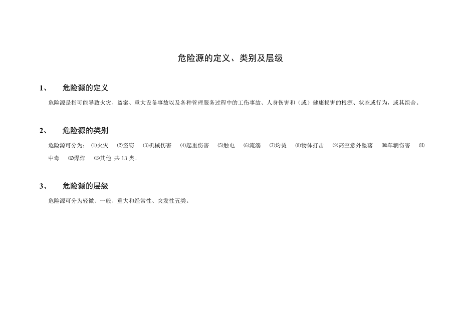 物业公司危险源识别和管控汇总表.doc_第1页