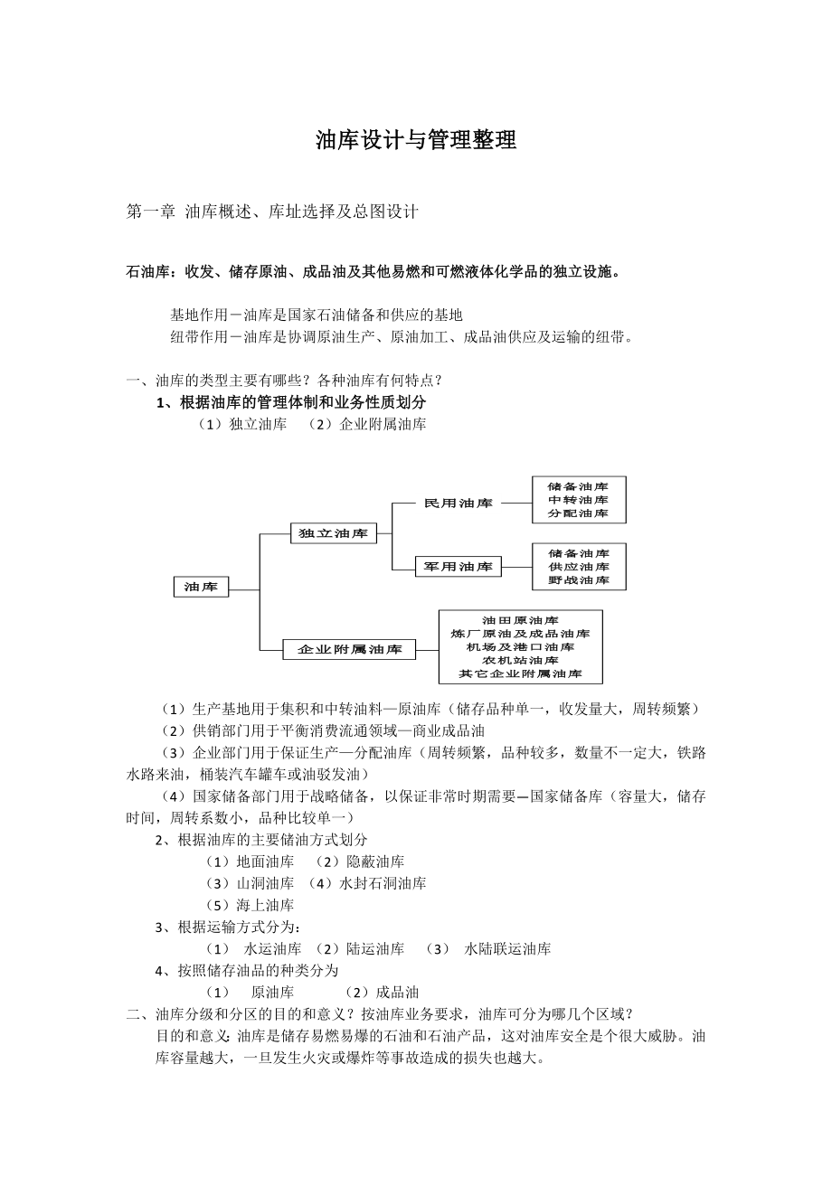 油库设计与管理整理.docx_第1页