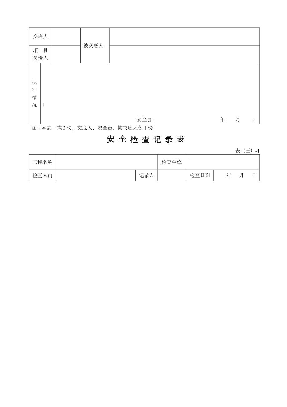 福建省建筑施工现场安全管理资料(配合表格一).doc_第3页