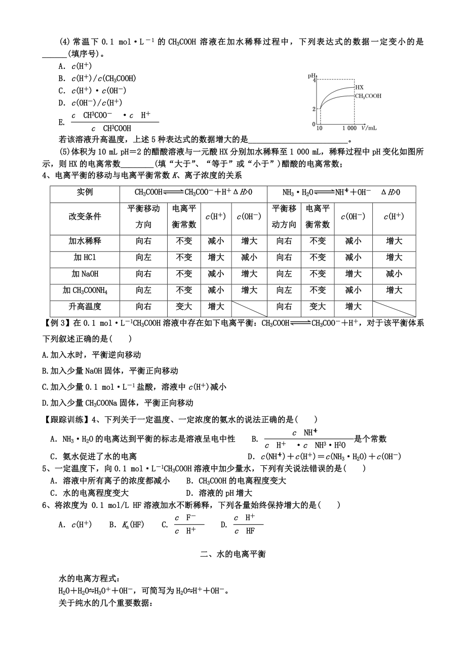 第三章-水溶液中的离子平衡重点讲义资料.doc_第3页