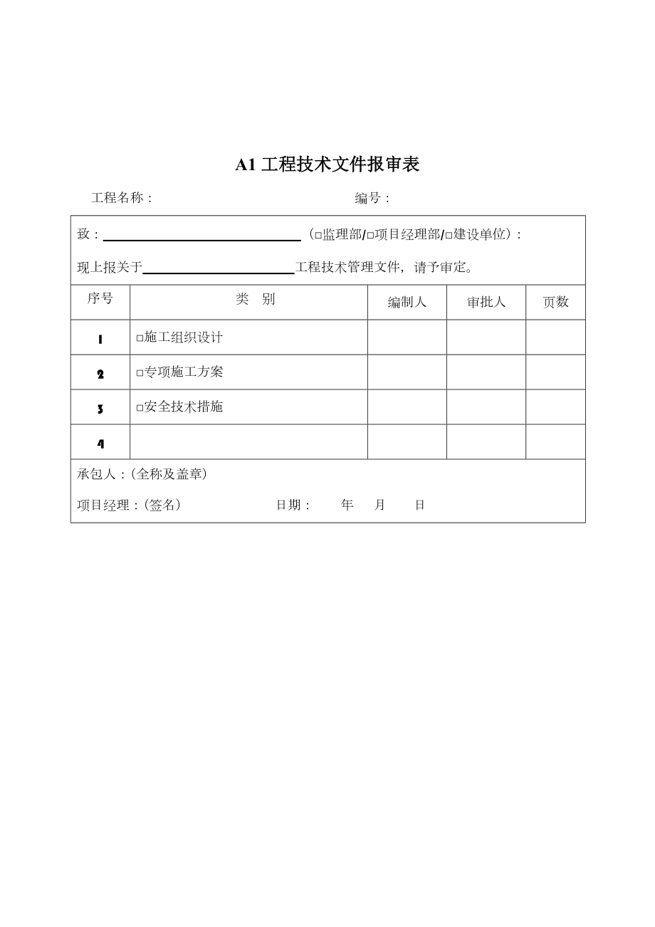 煤矿井巷工程施工资料表格.doc_第1页