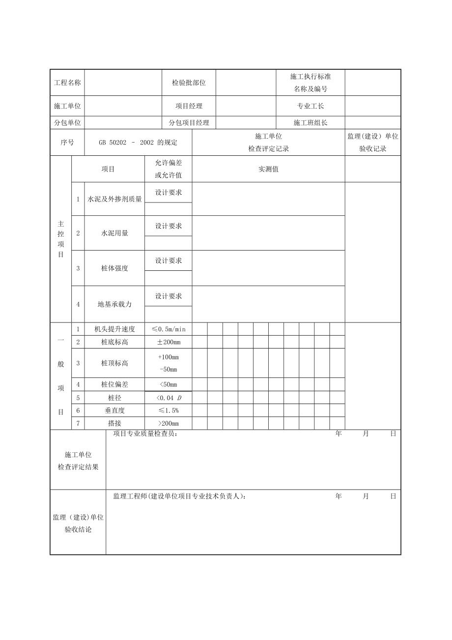 江苏省施工技术质量资料表格.doc_第2页