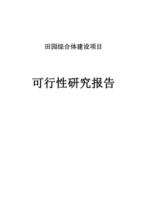 田园综合体建设项目可行性研究报告.doc