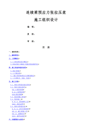 连续梁预应力张拉压浆施工方案.doc