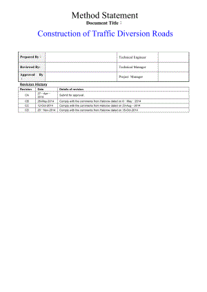 道路交通改道施工方案-英文.doc