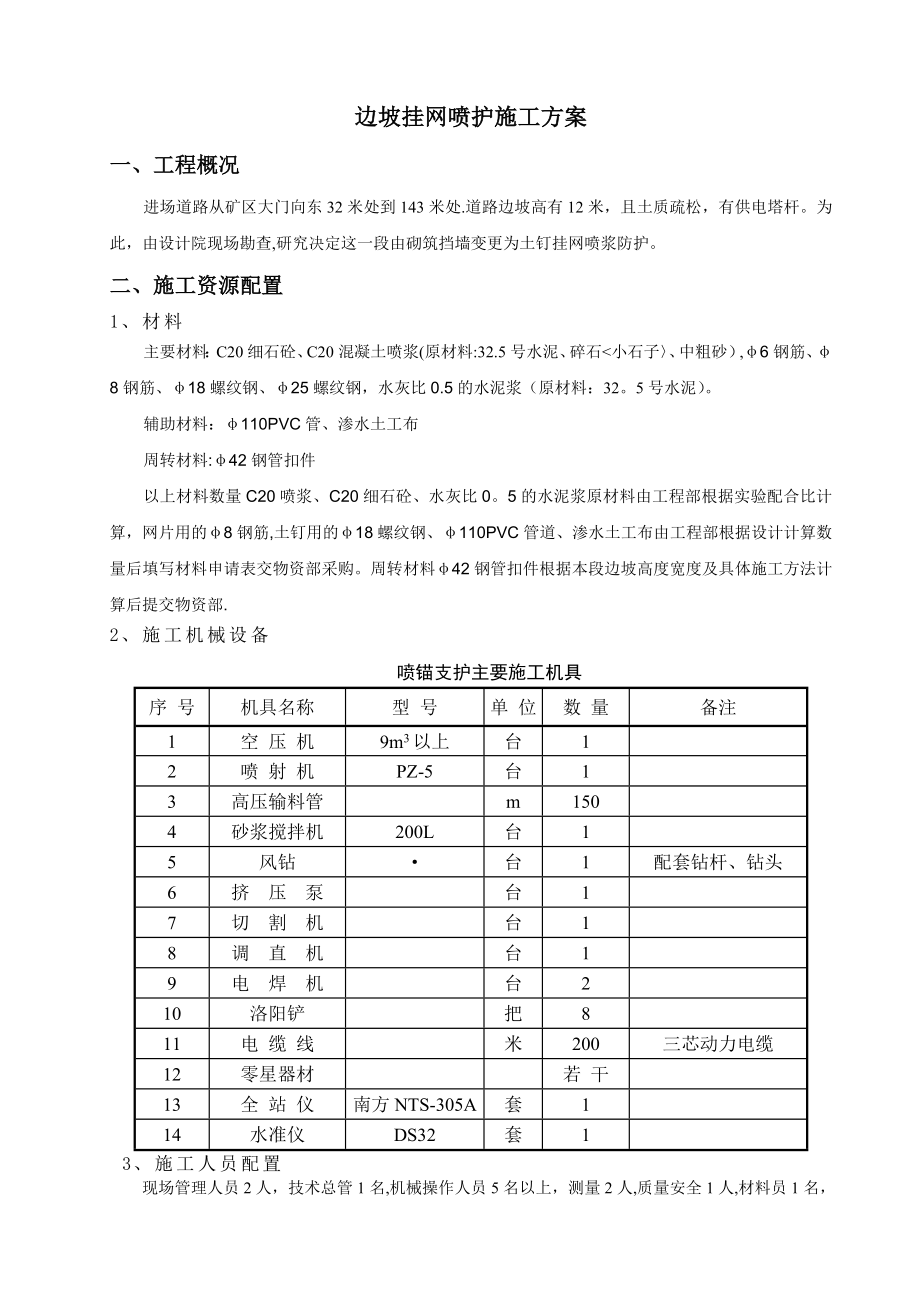 边坡喷锚施工方案编制好.doc_第2页