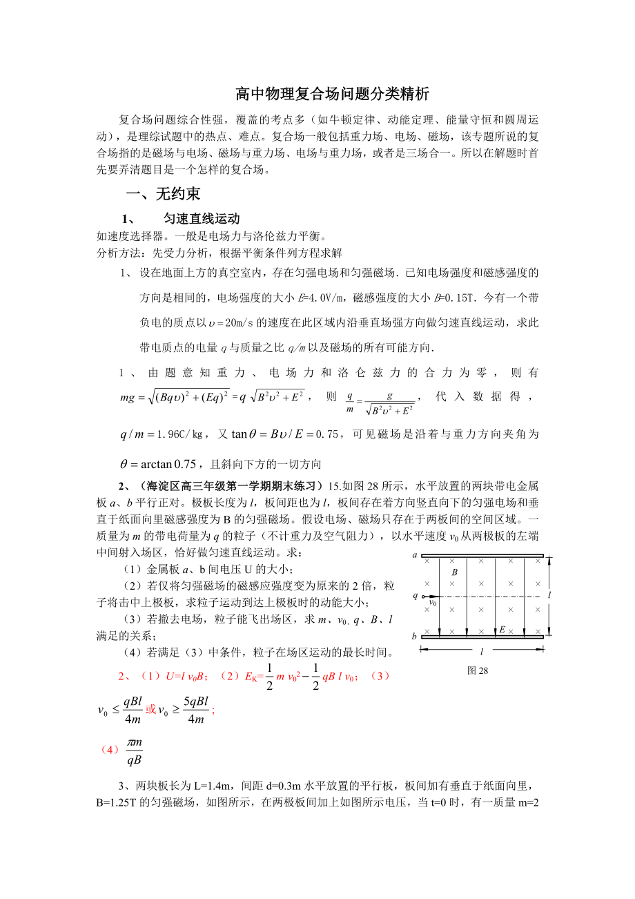 复合场的分析.doc_第1页