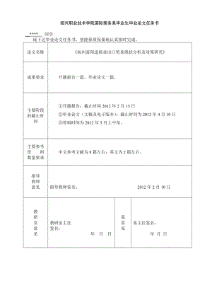 杭州富阳造纸业出口贸易现状分析及对策研究毕业论文.doc